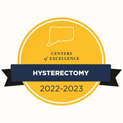 center of excellence hysterectomy badge
