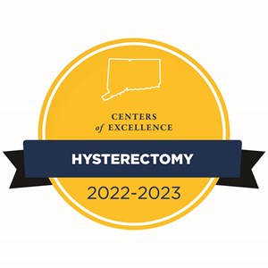 center of excellence hysterectomy 2022-2023 badge