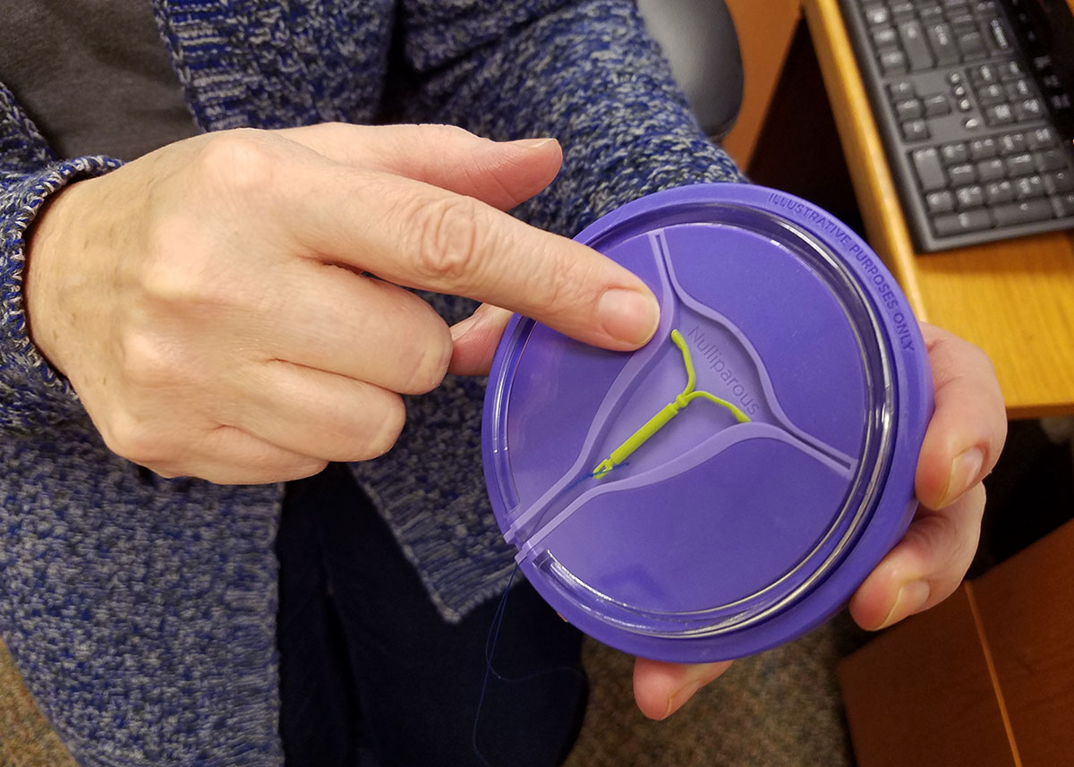 An IUD.